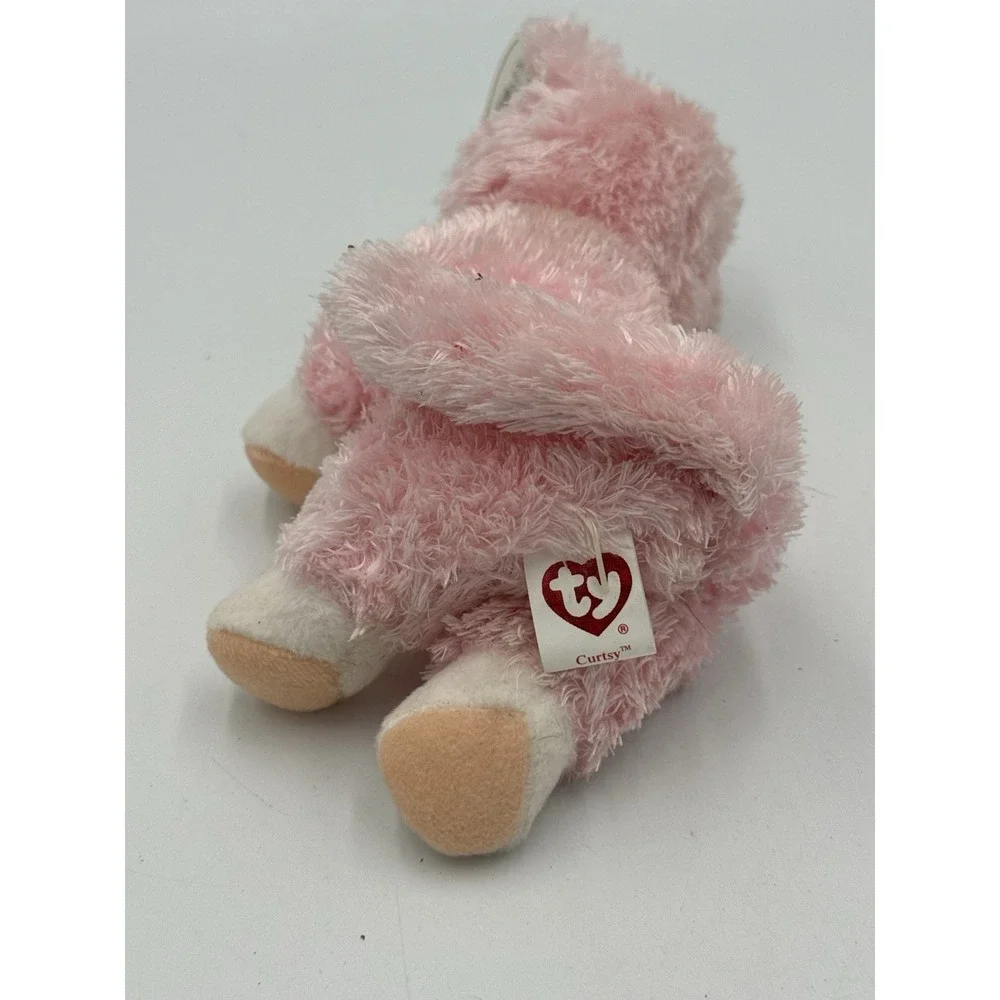 Curtsy TY Beanie Baby Pink Cat stuffed animal plush 2006